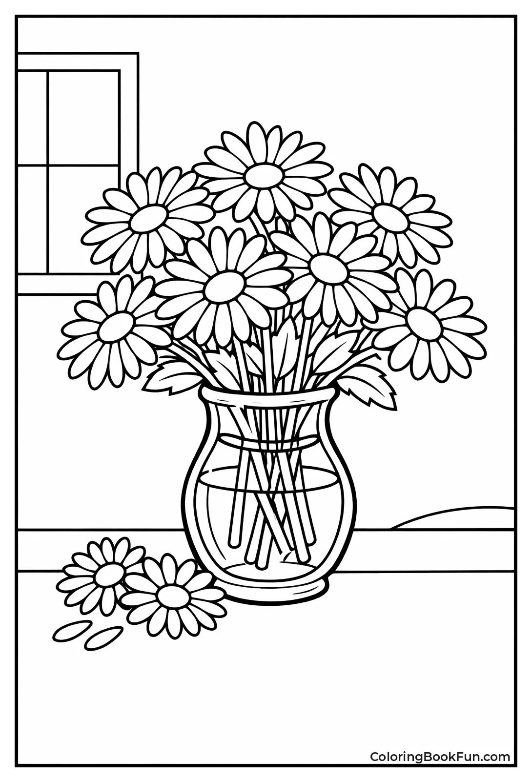 Vase of Daisies