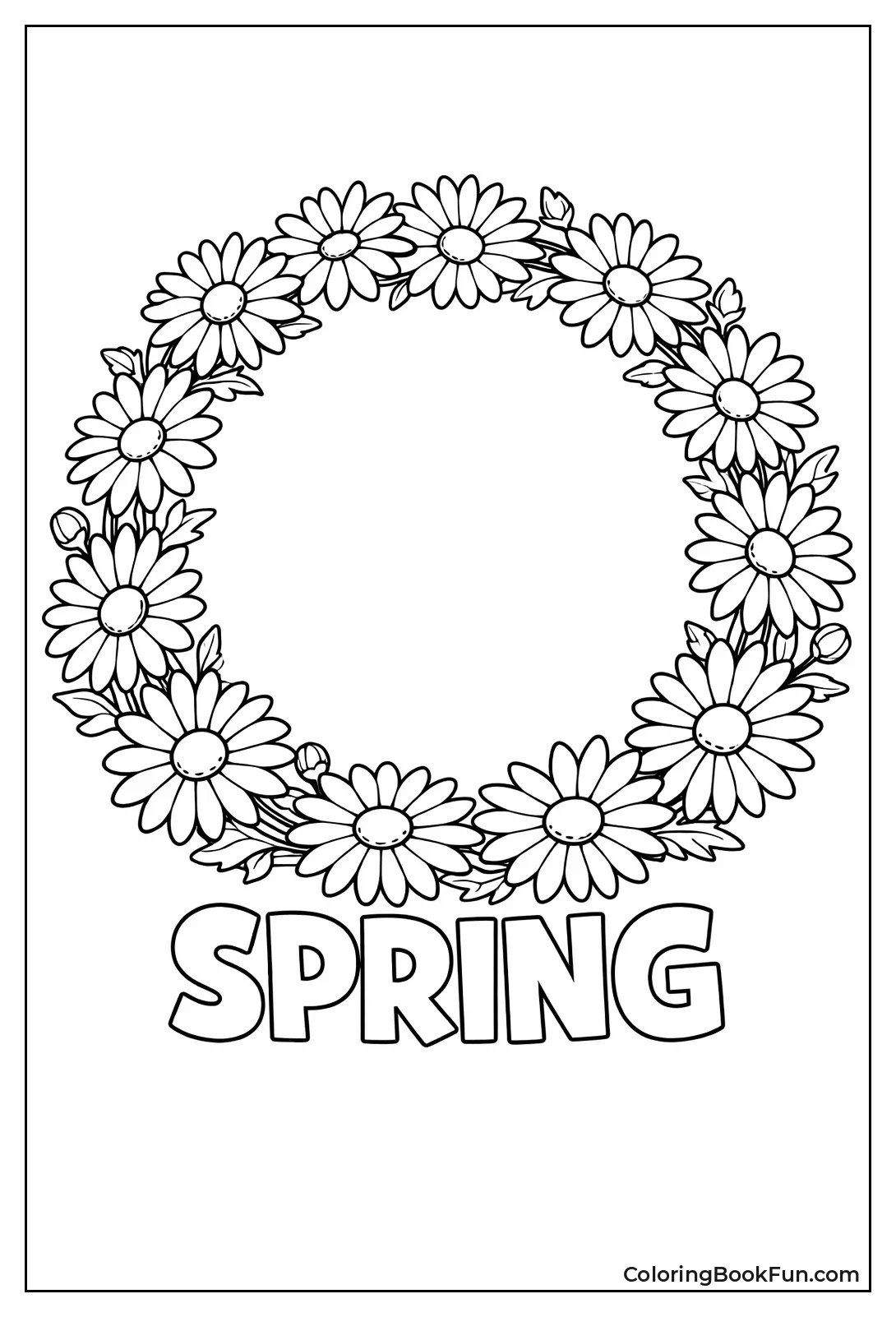 Daisy Wreath Border