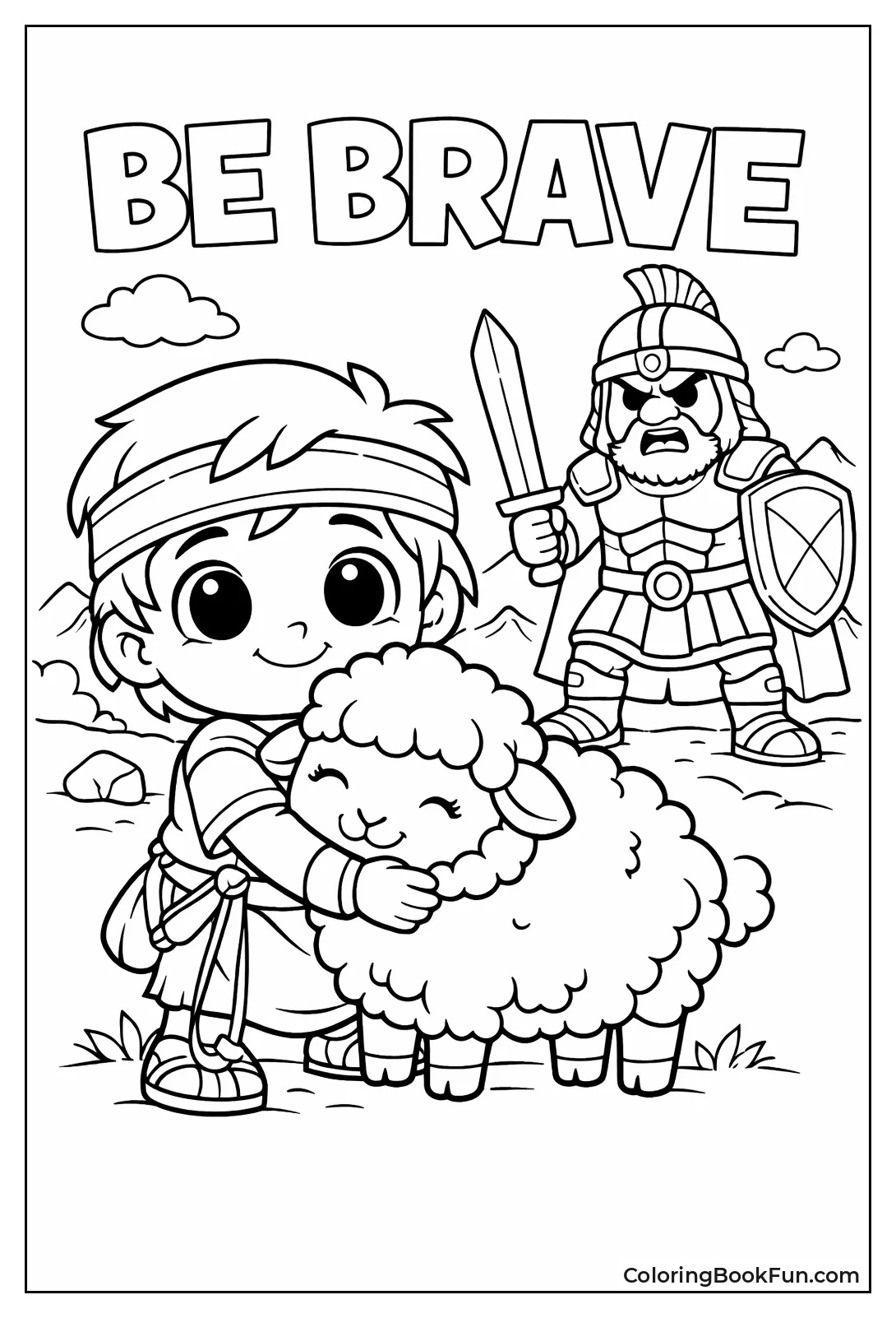 Kawaii David and Sheep