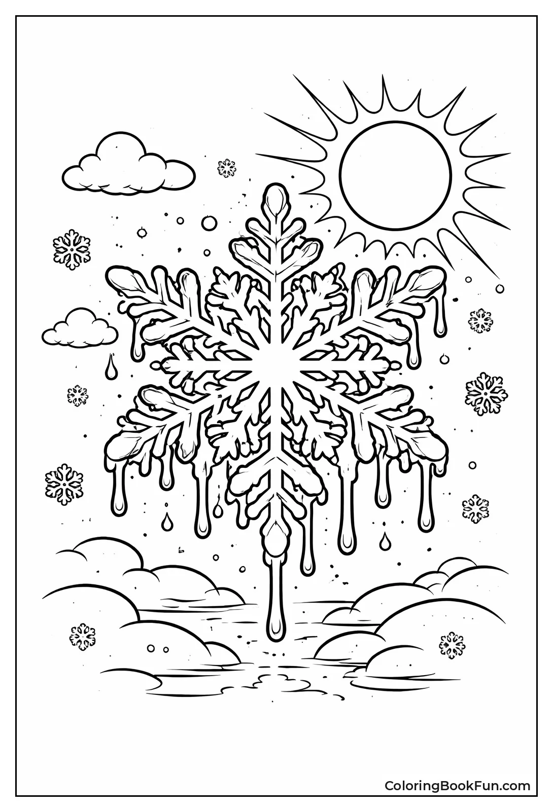 Daytime Melt Snowflake