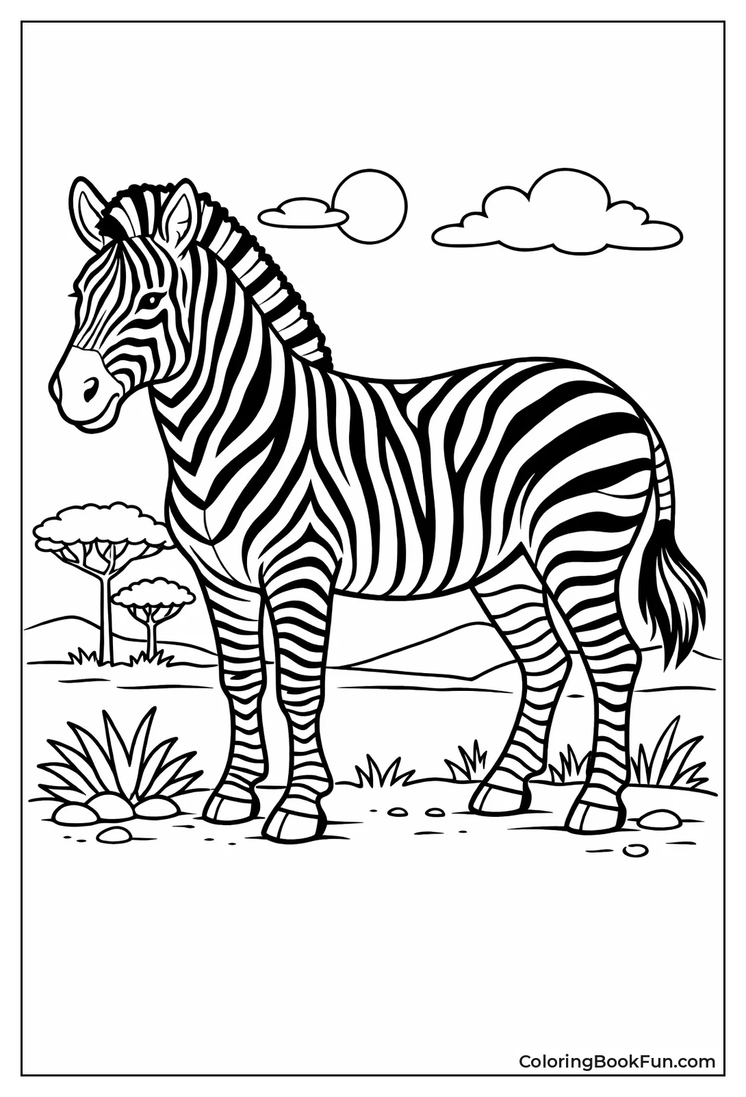 Detailed Stripe Zebra