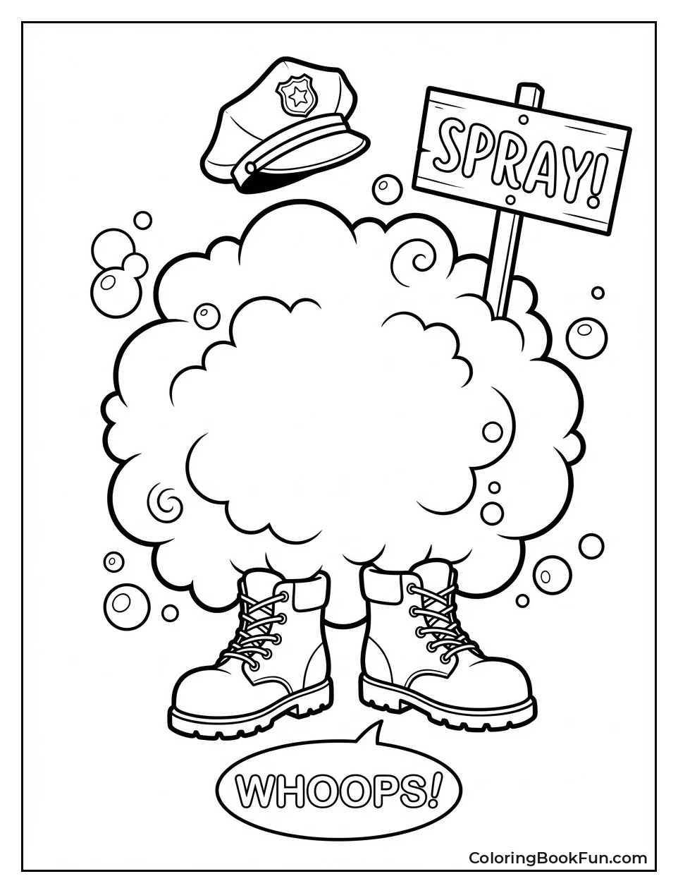 Invisible Spray Mishap