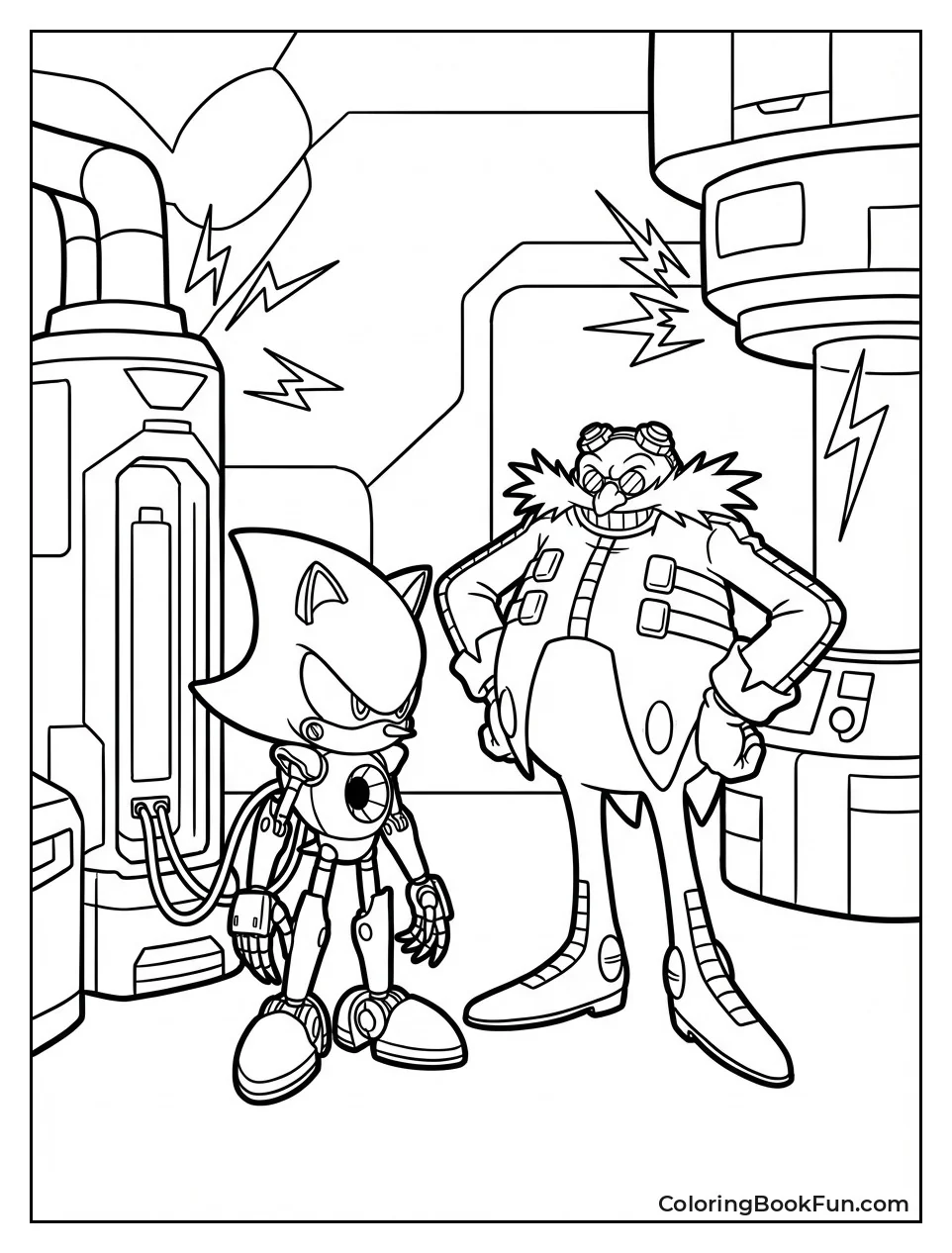 Dr. Eggman and Metal Sonic