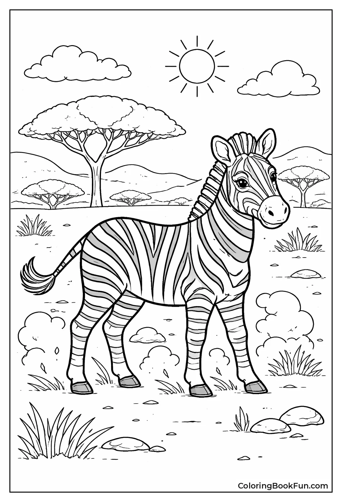 Dusty Dry Season Zebra