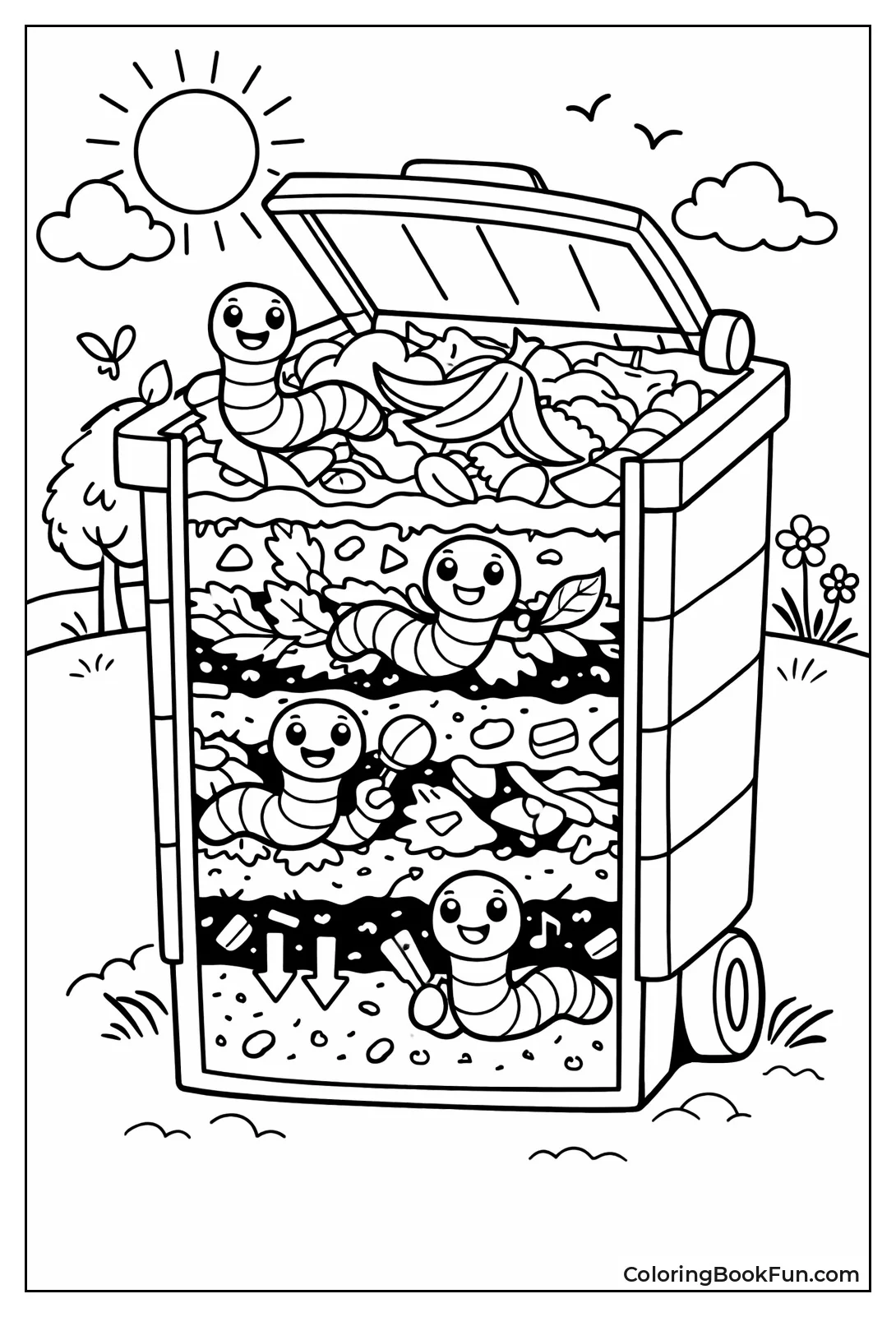 Composting Worm Bin
