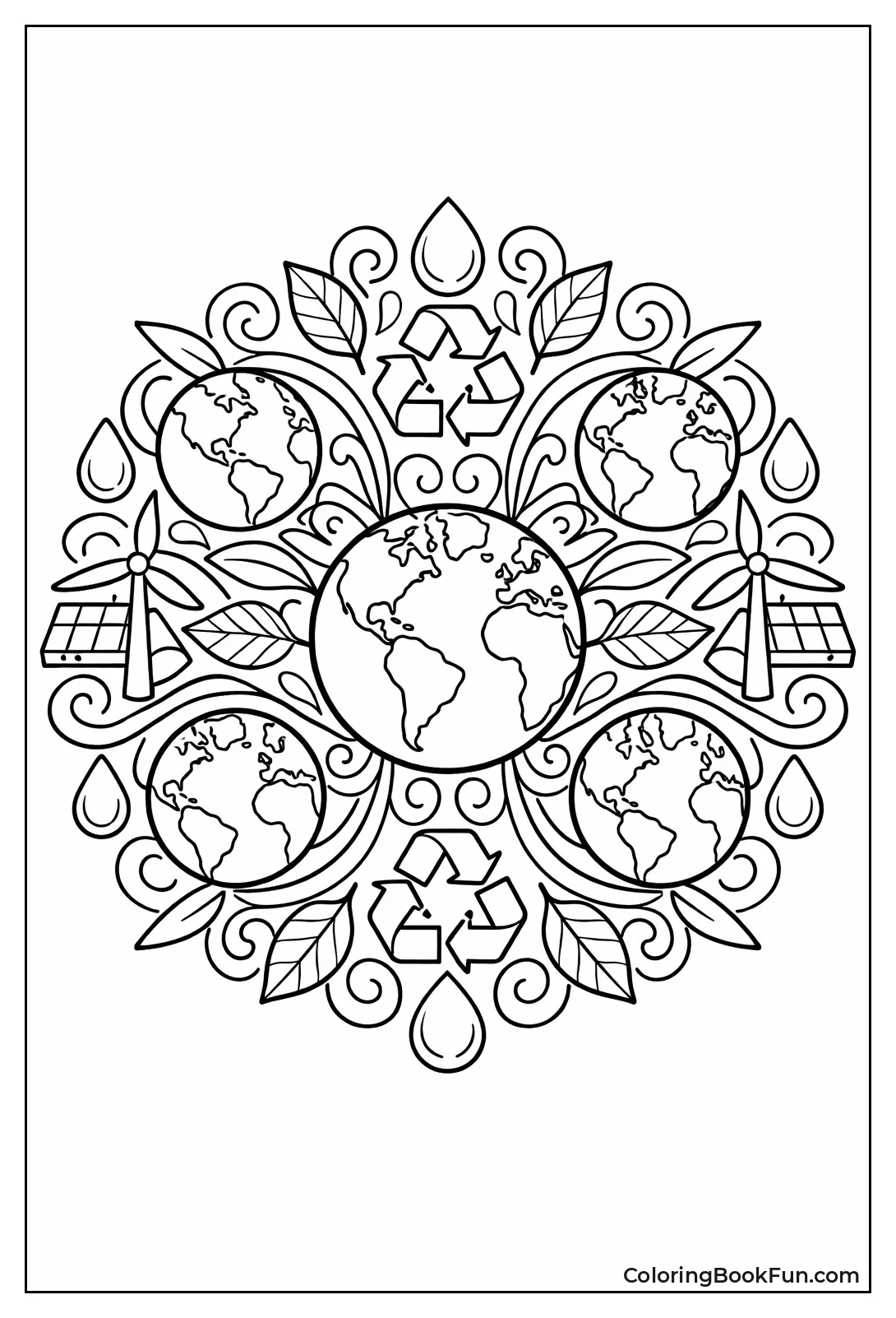 Earth Mandala Design