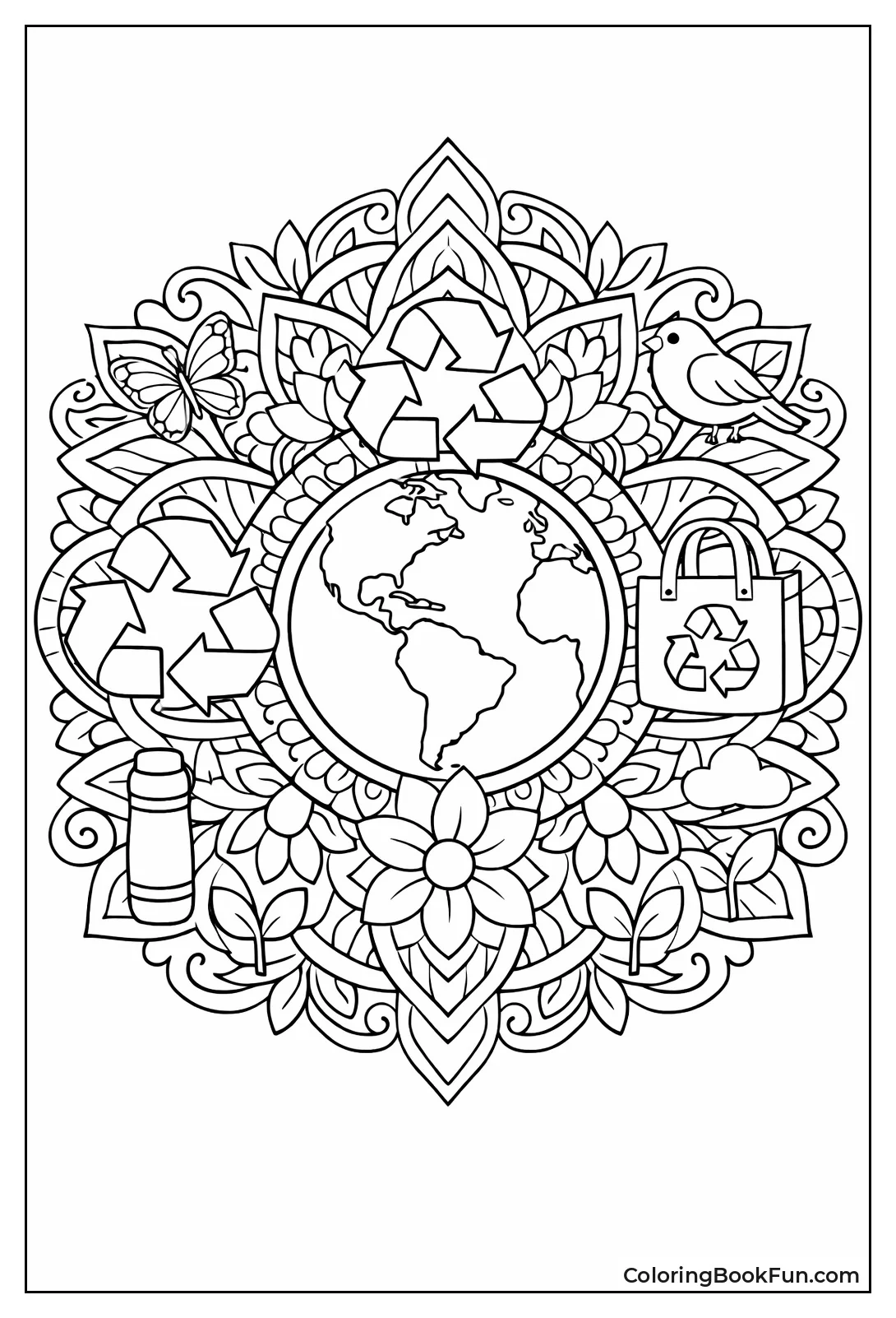 Earth Mandala Pattern