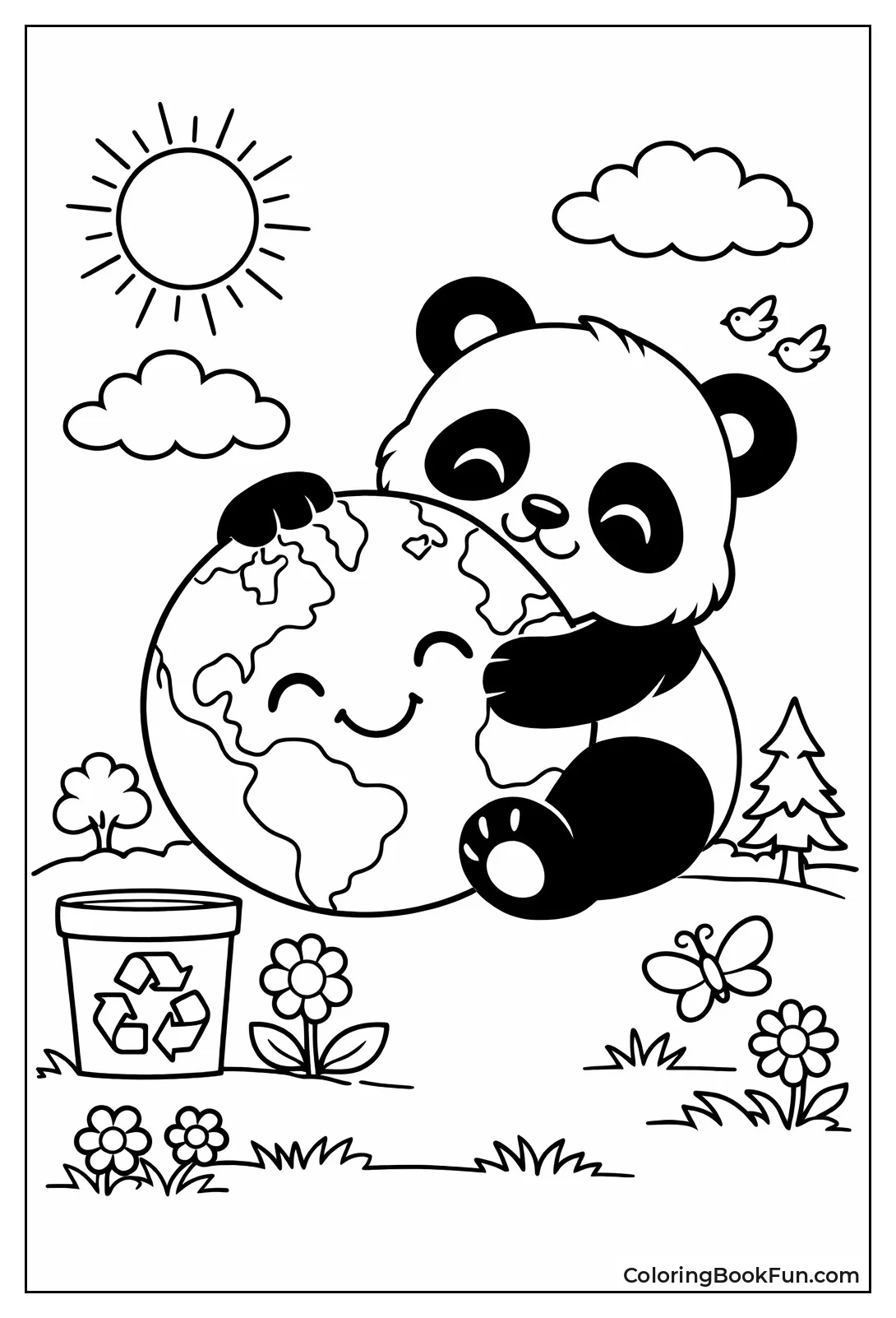 Panda Hugs Earth