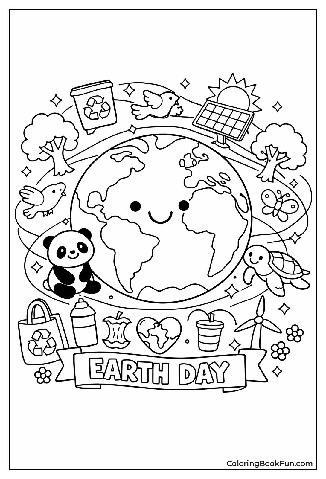 Planet Earth Eco Border