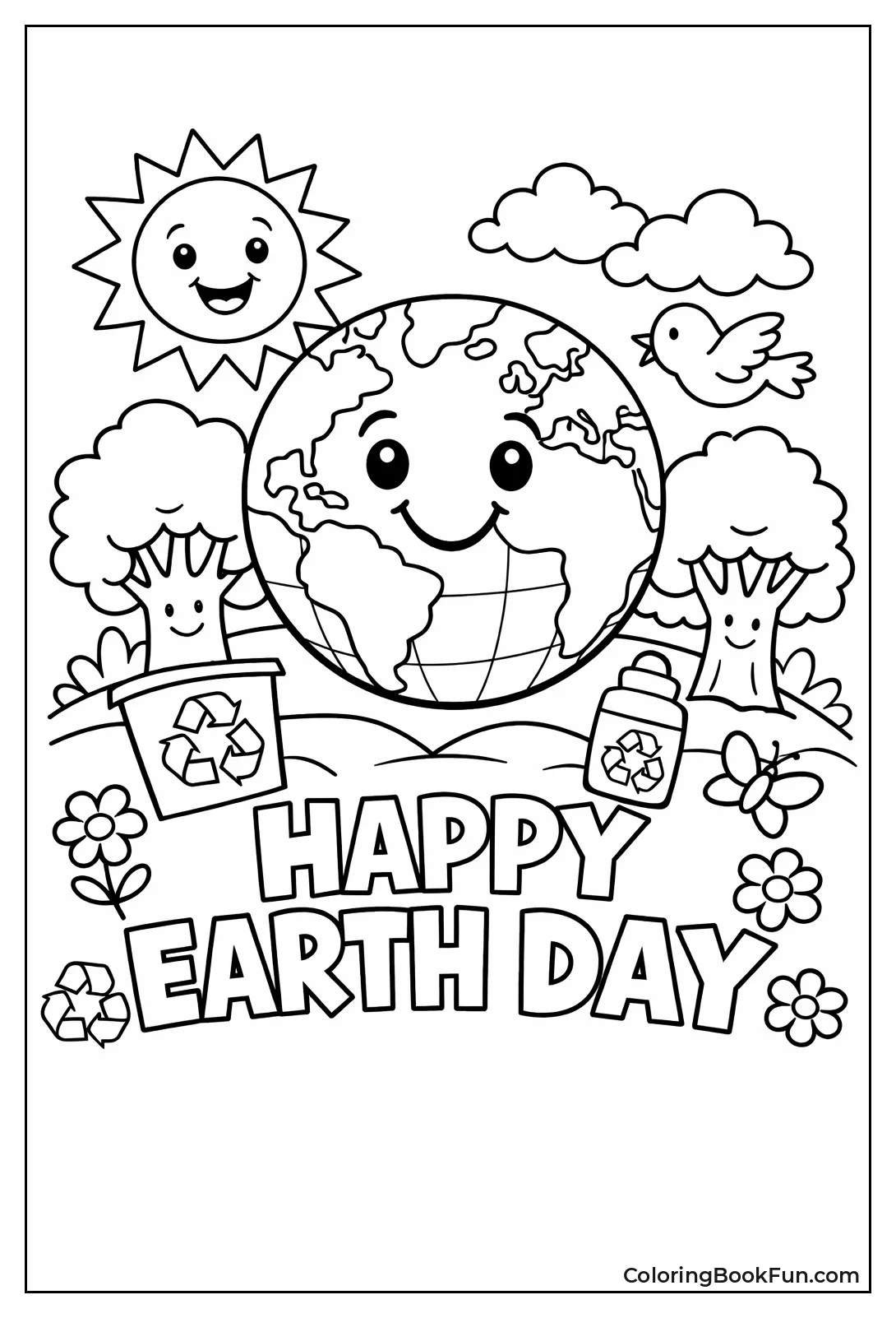 Simple Earth Globe Scene