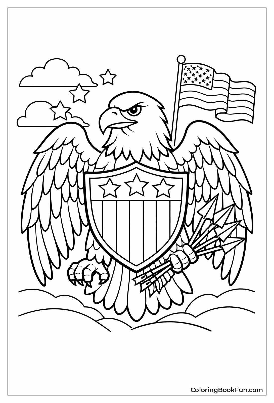 Bald Eagle Flag