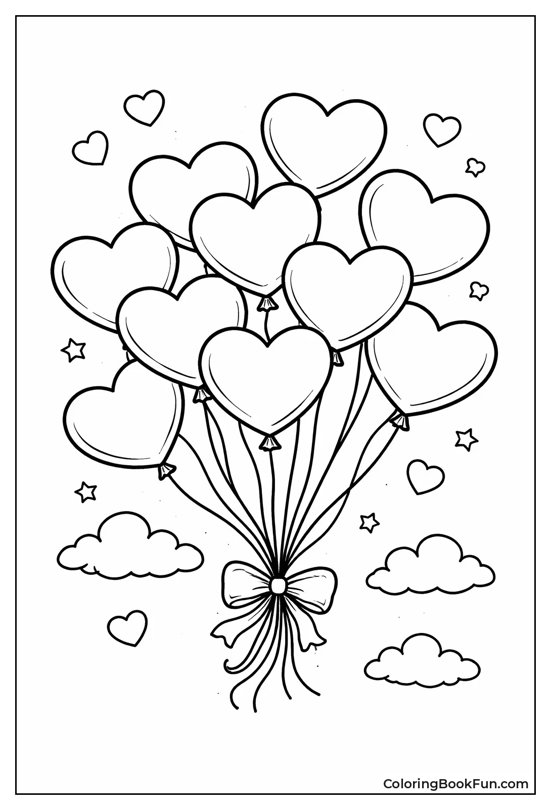Floating Heart Balloons