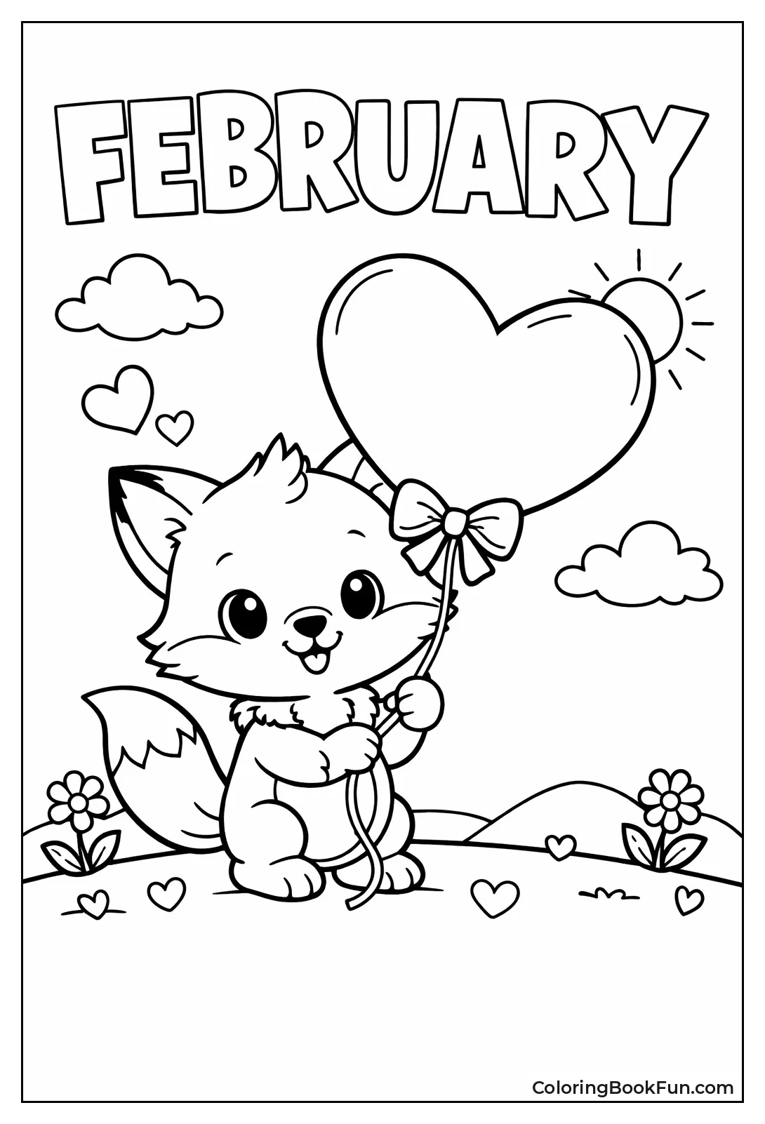 February Fox Heart