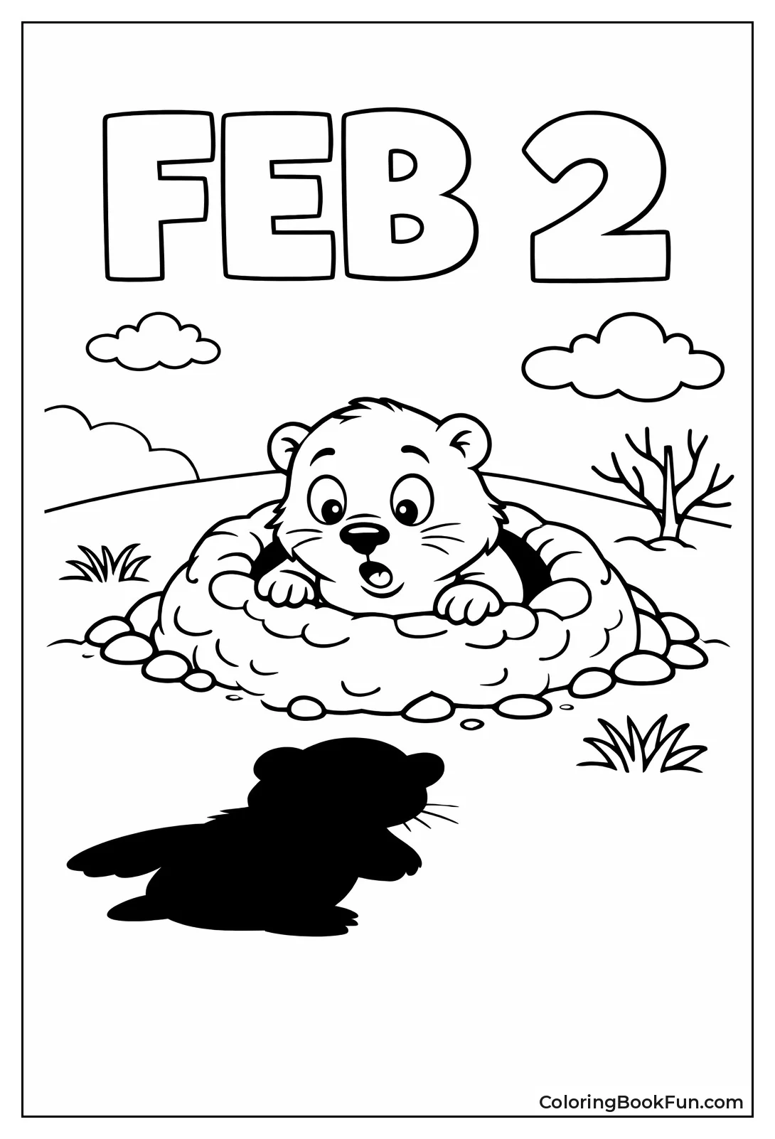 Groundhog and His Shadow