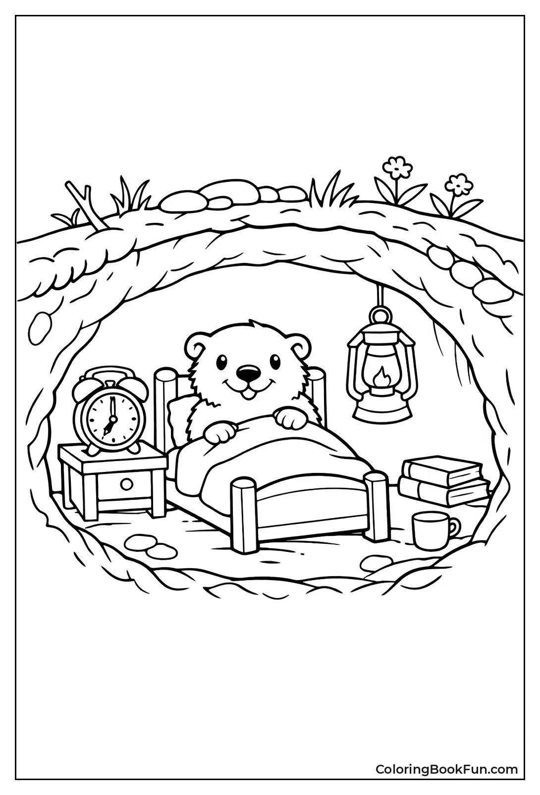 Groundhog's Underground Home