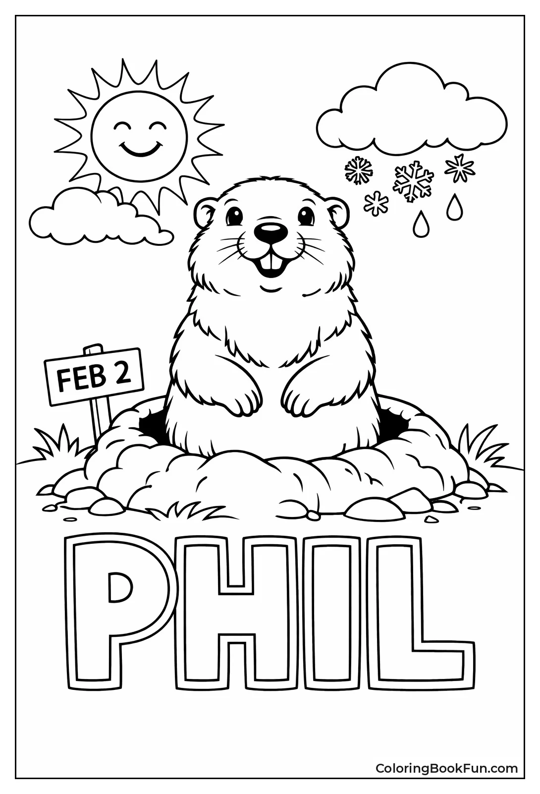 Punxsutawney Phil Portrait