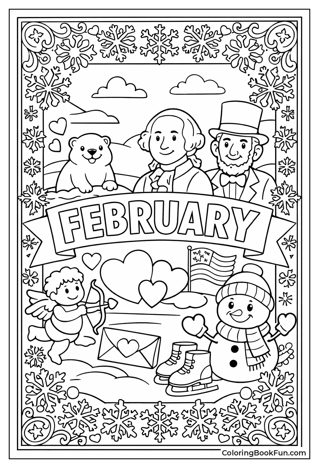 Snowflake Border Frame