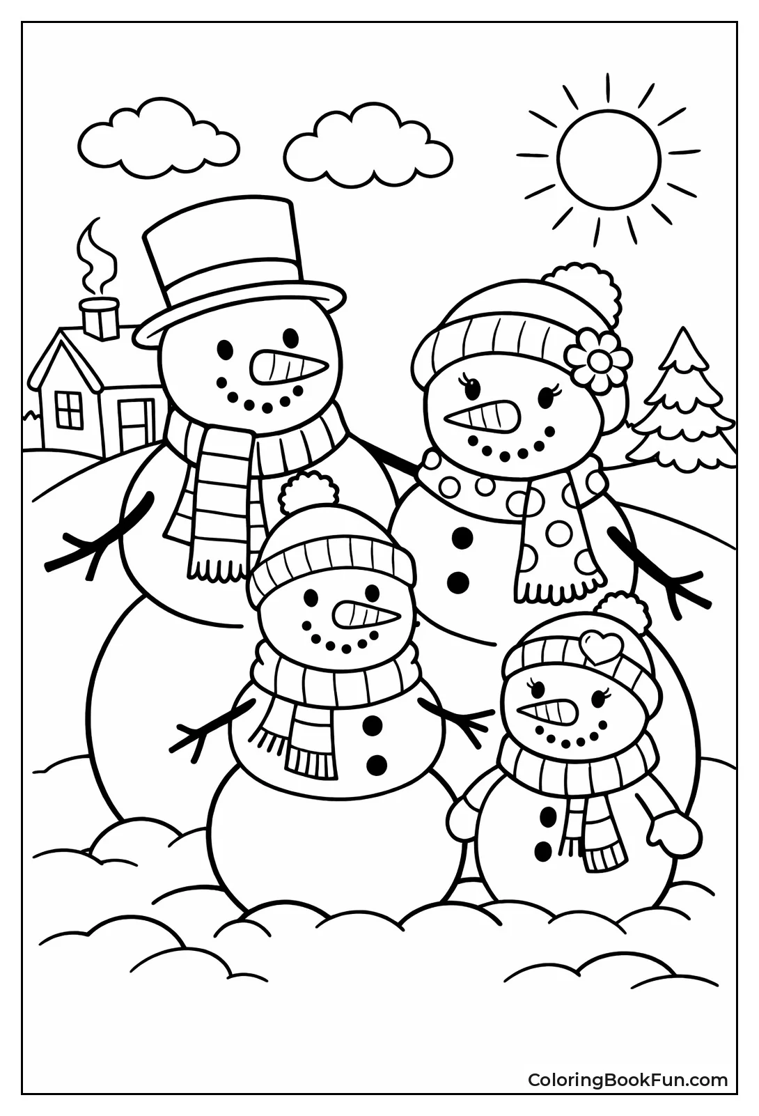 Snowman Family Build