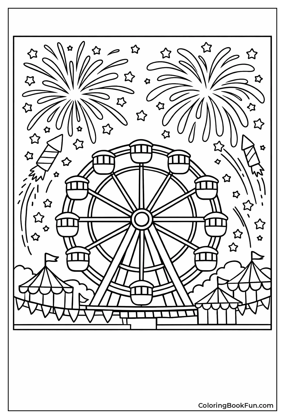 Ferris Wheel Fireworks