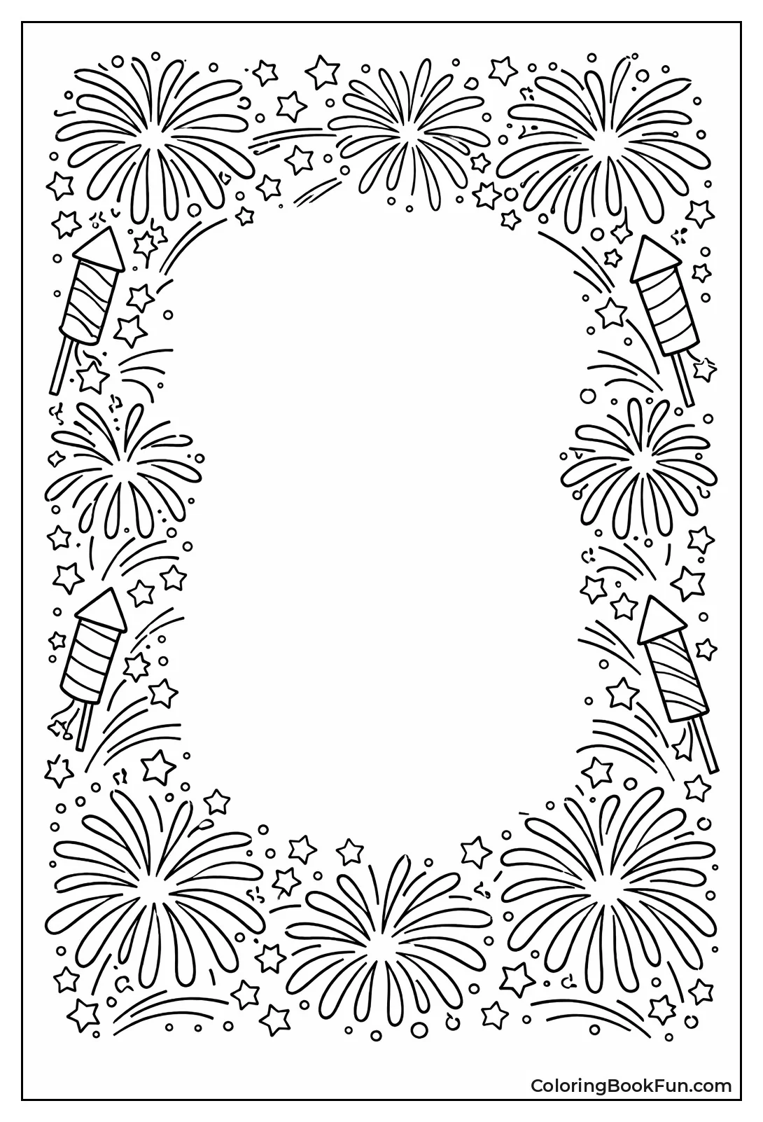Fireworks Border Frame
