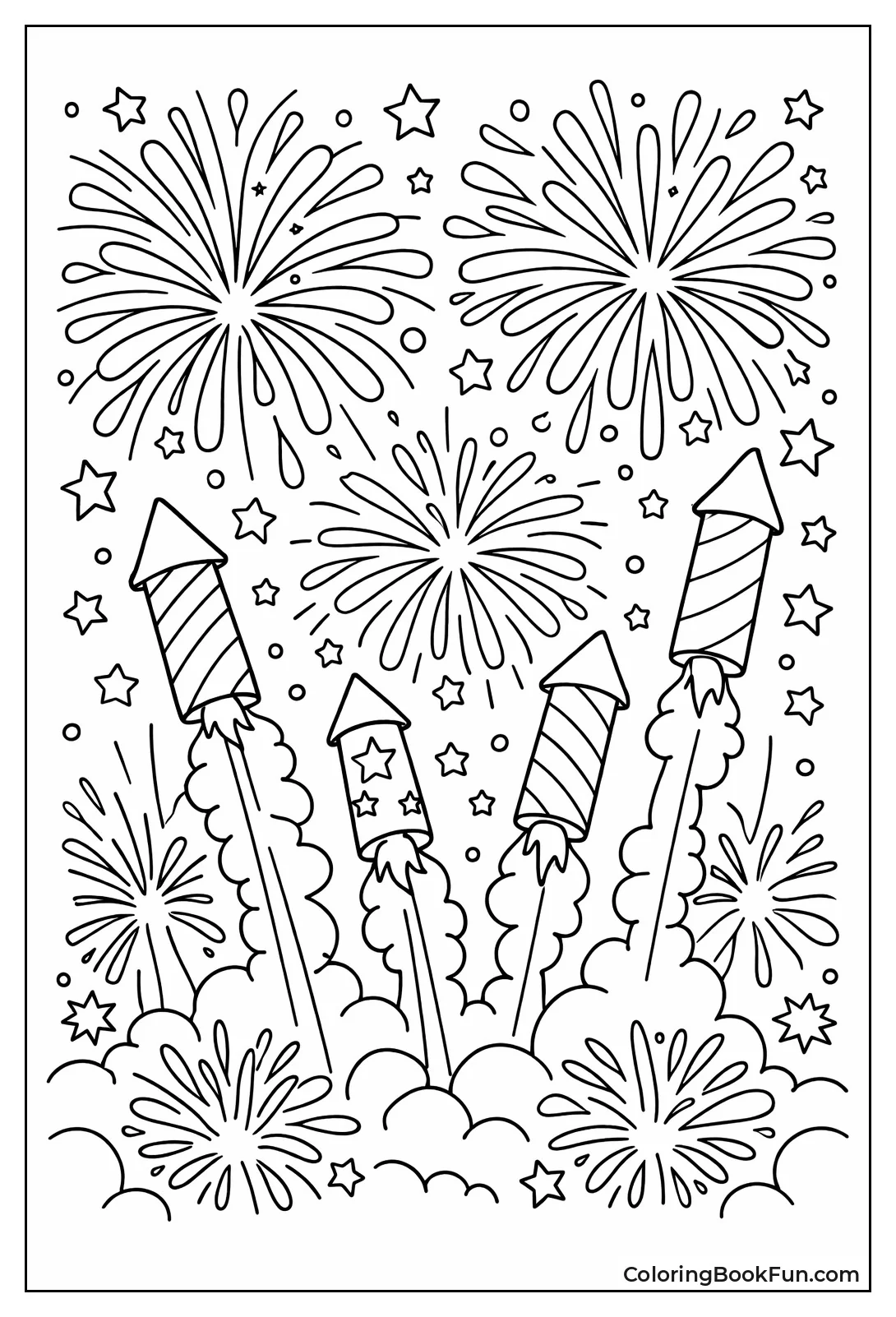 Fireworks Trail Rockets