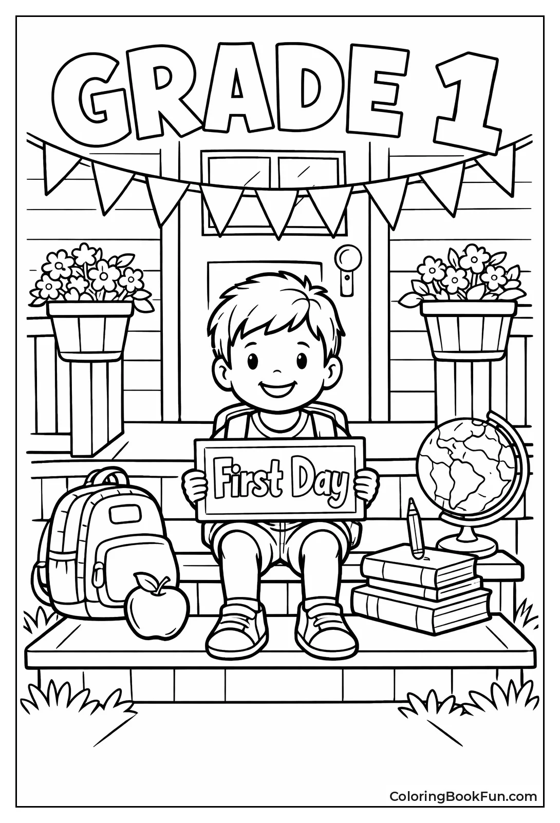 Front Porch First Day Photo