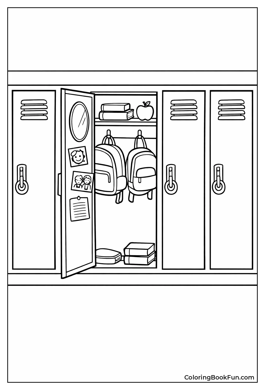 School Hallway Lockers