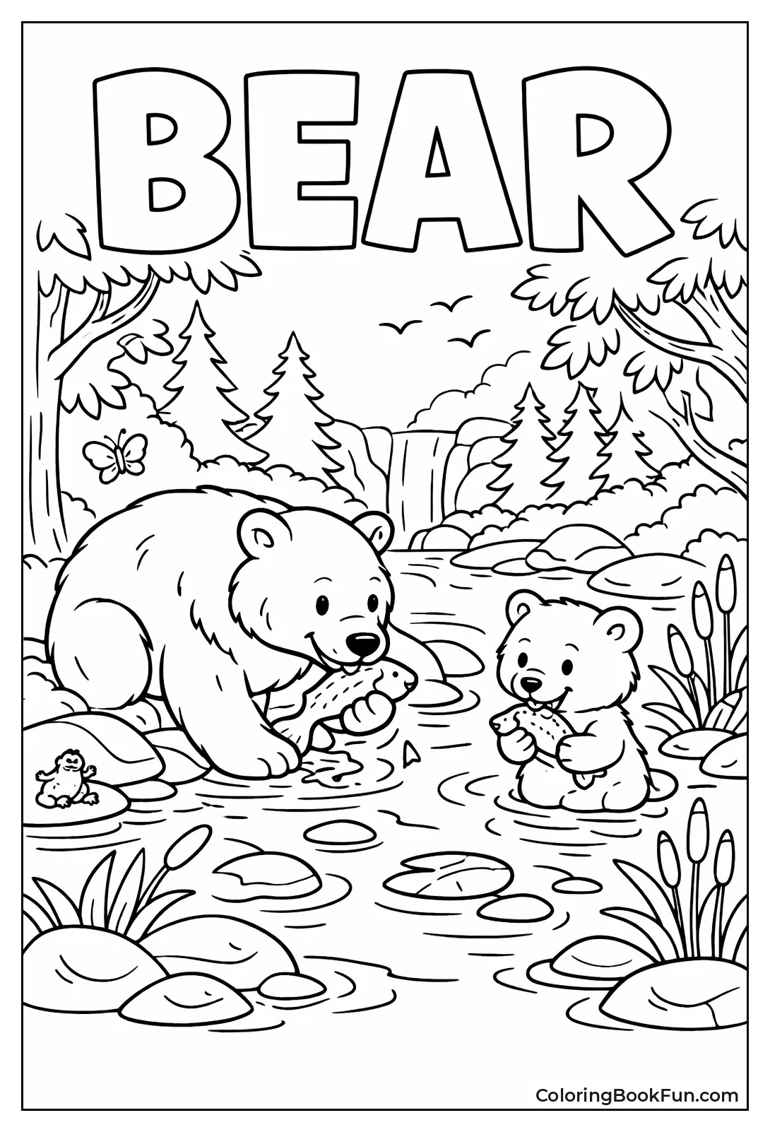 Bear Family Fishing