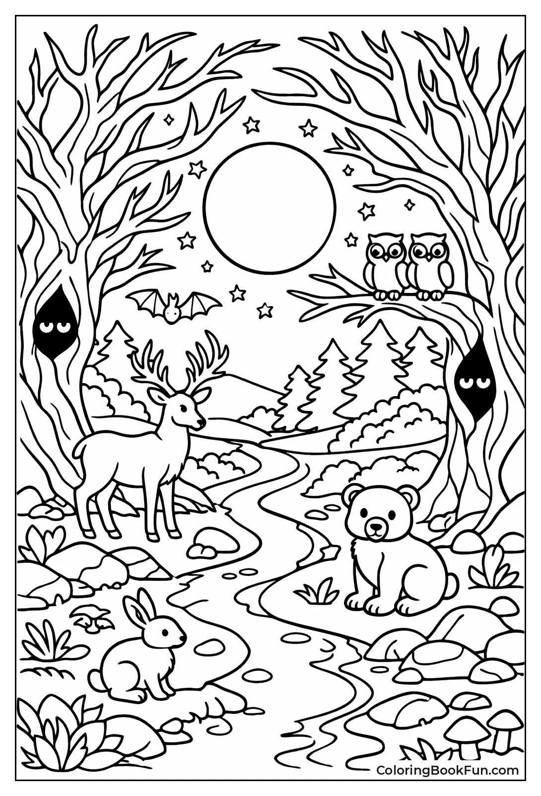 Enchanted Moonlit Grove