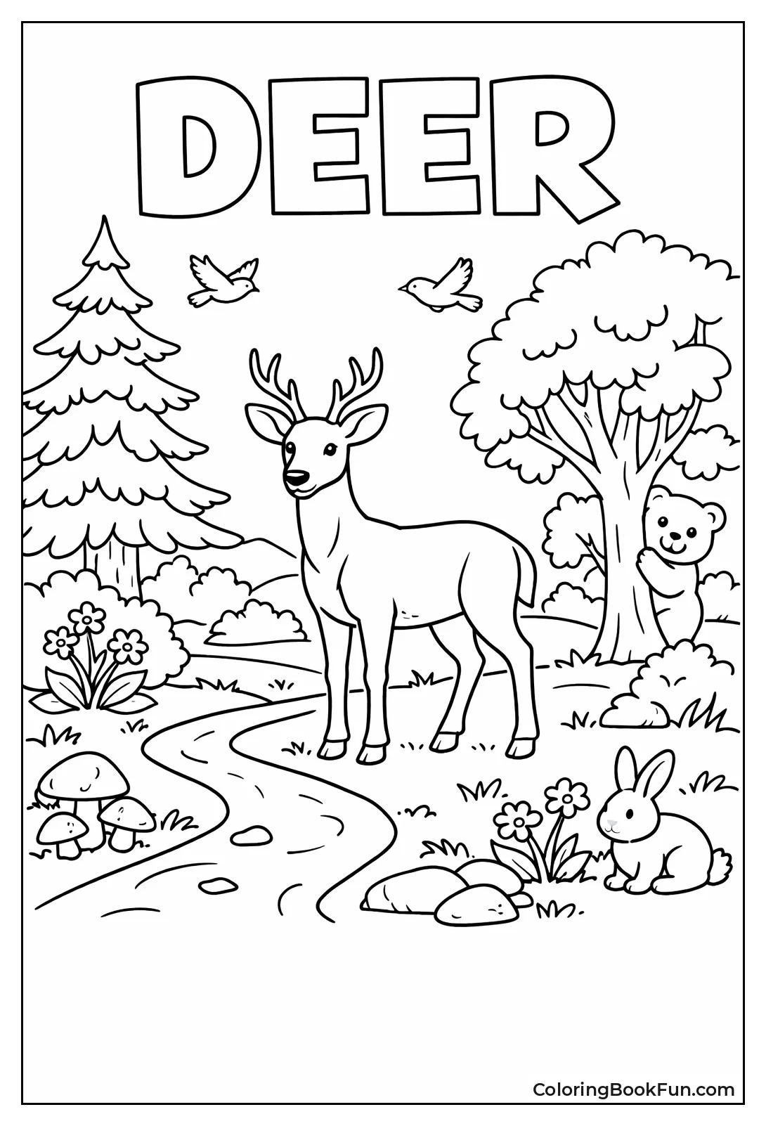 Majestic Standing Deer