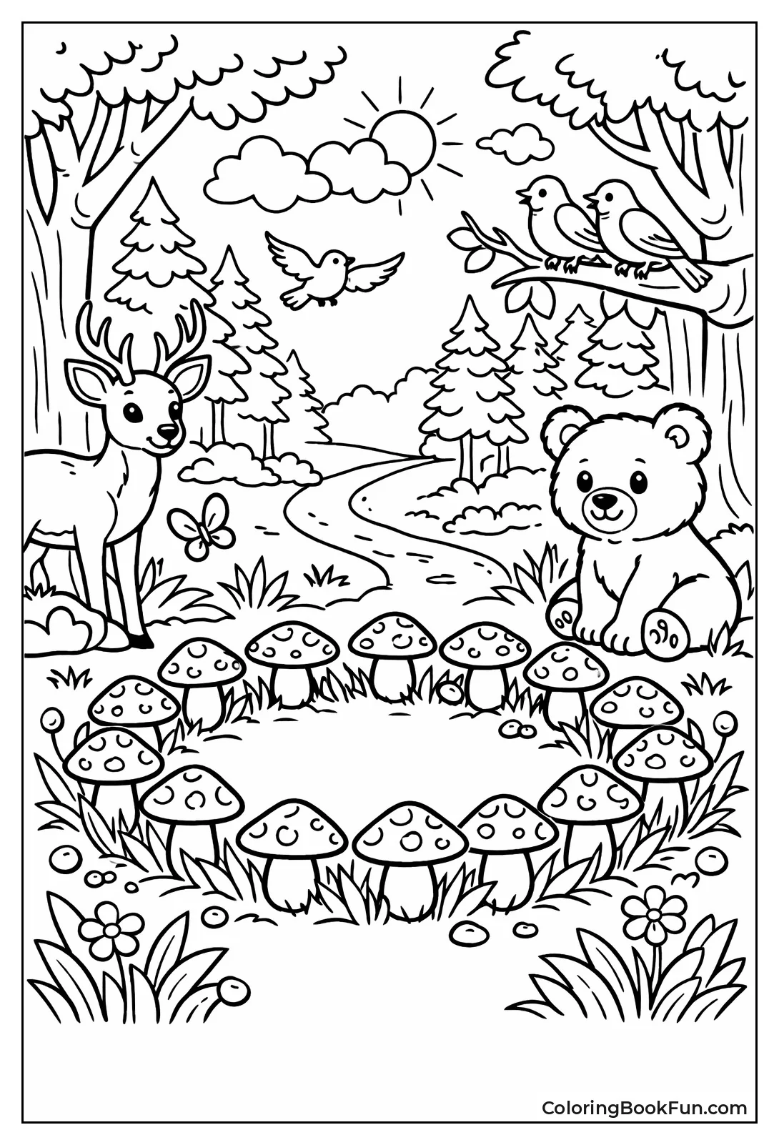 Mushroom Fairy Circle