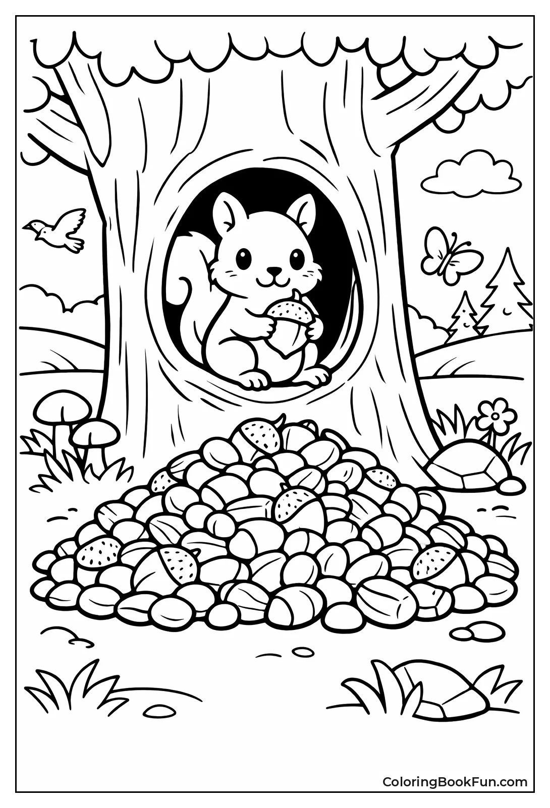 Squirrel's Winter Pantry