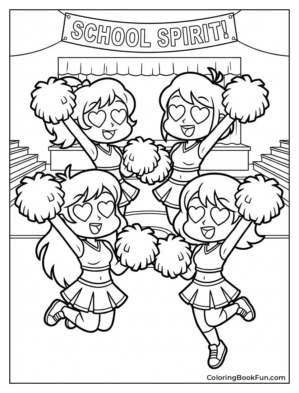 Background Girls Cheering