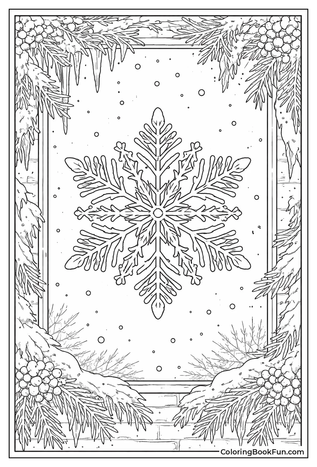 Frosty Window Snowflake