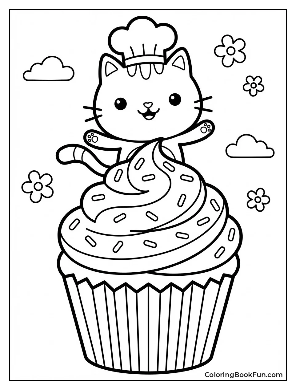 Cakey Cat Cupcake