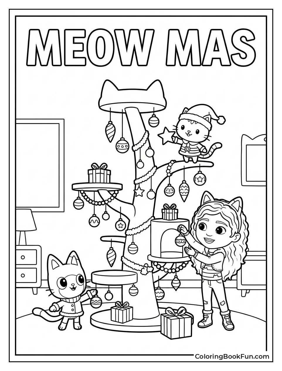 Christmas Kitty Tree