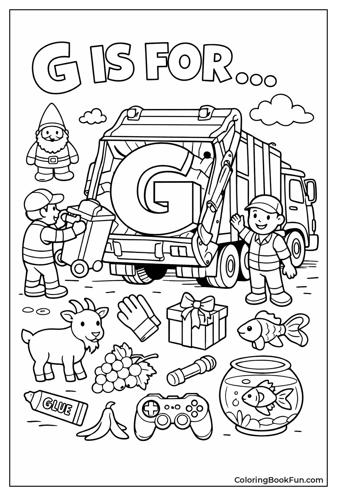 Alphabet Waste Truck