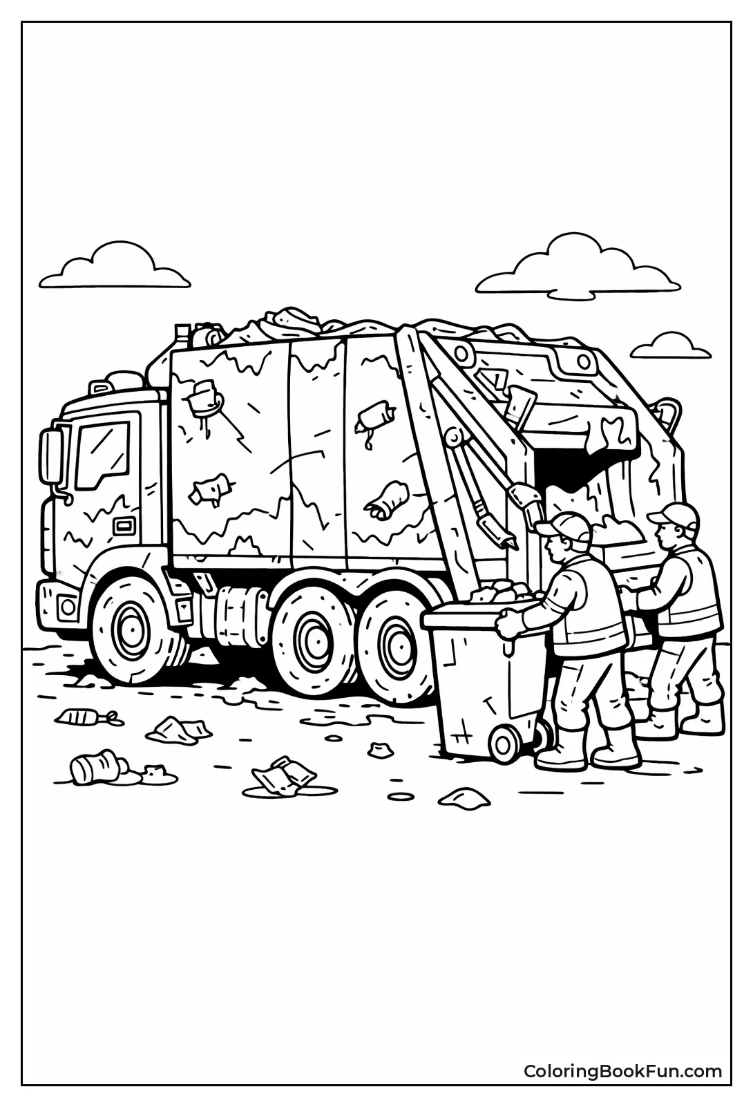 Dirty Post Work Truck