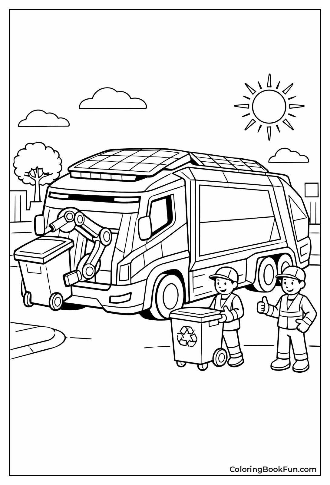 Futuristic Eco Truck