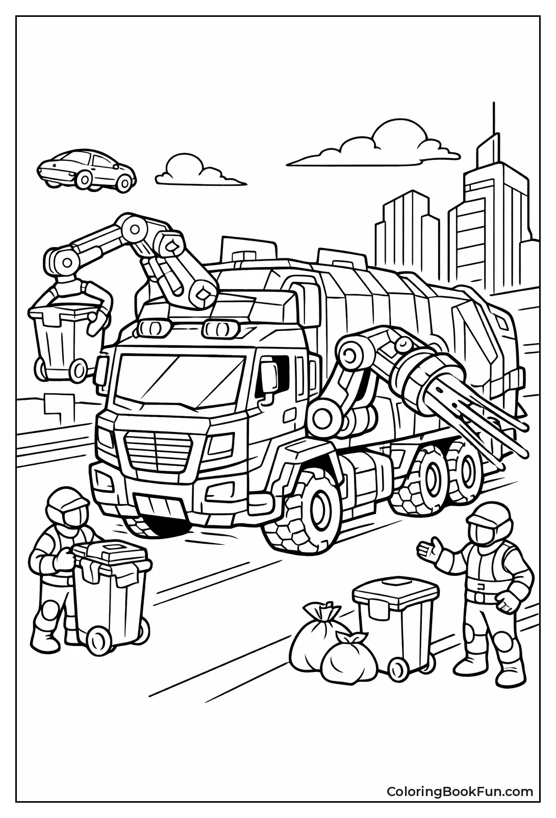 Futuristic Robot Truck