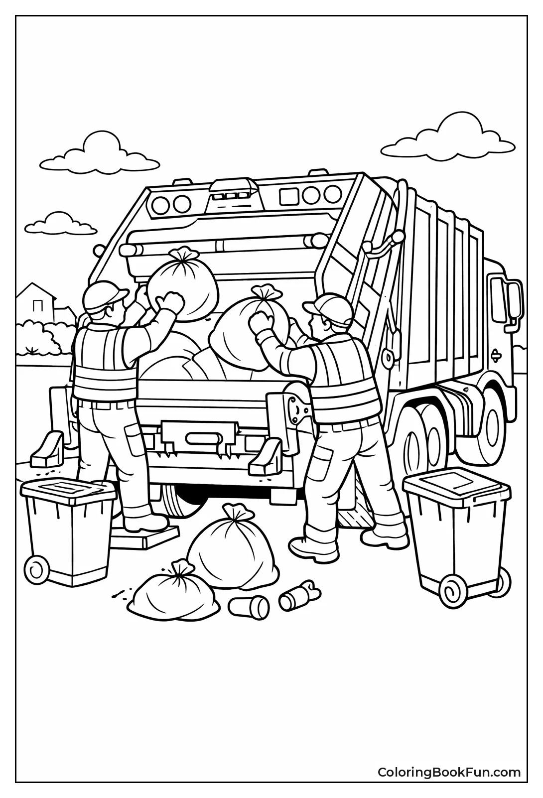 Workers Loading Trash