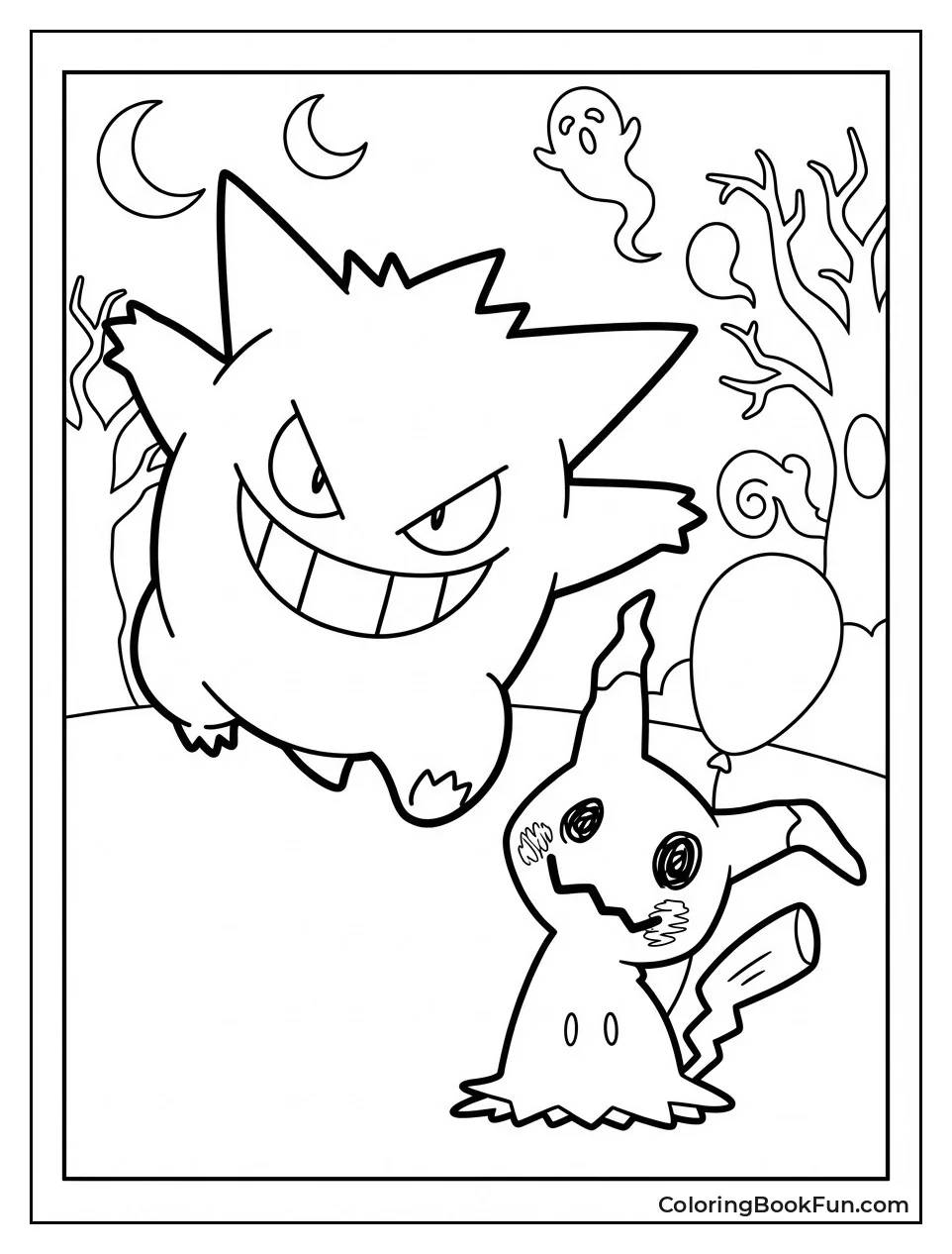 Gengar and Mimikyu