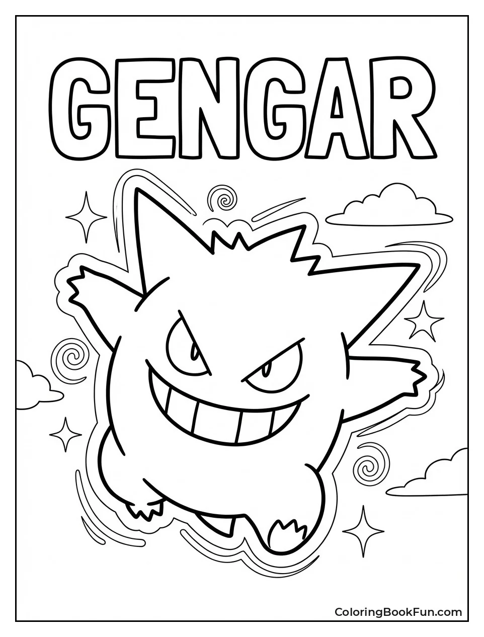 Grinning Gengar Portrait