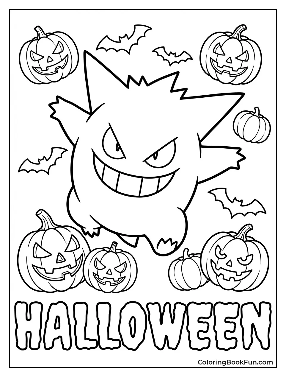 Halloween Pumpkin Gengar