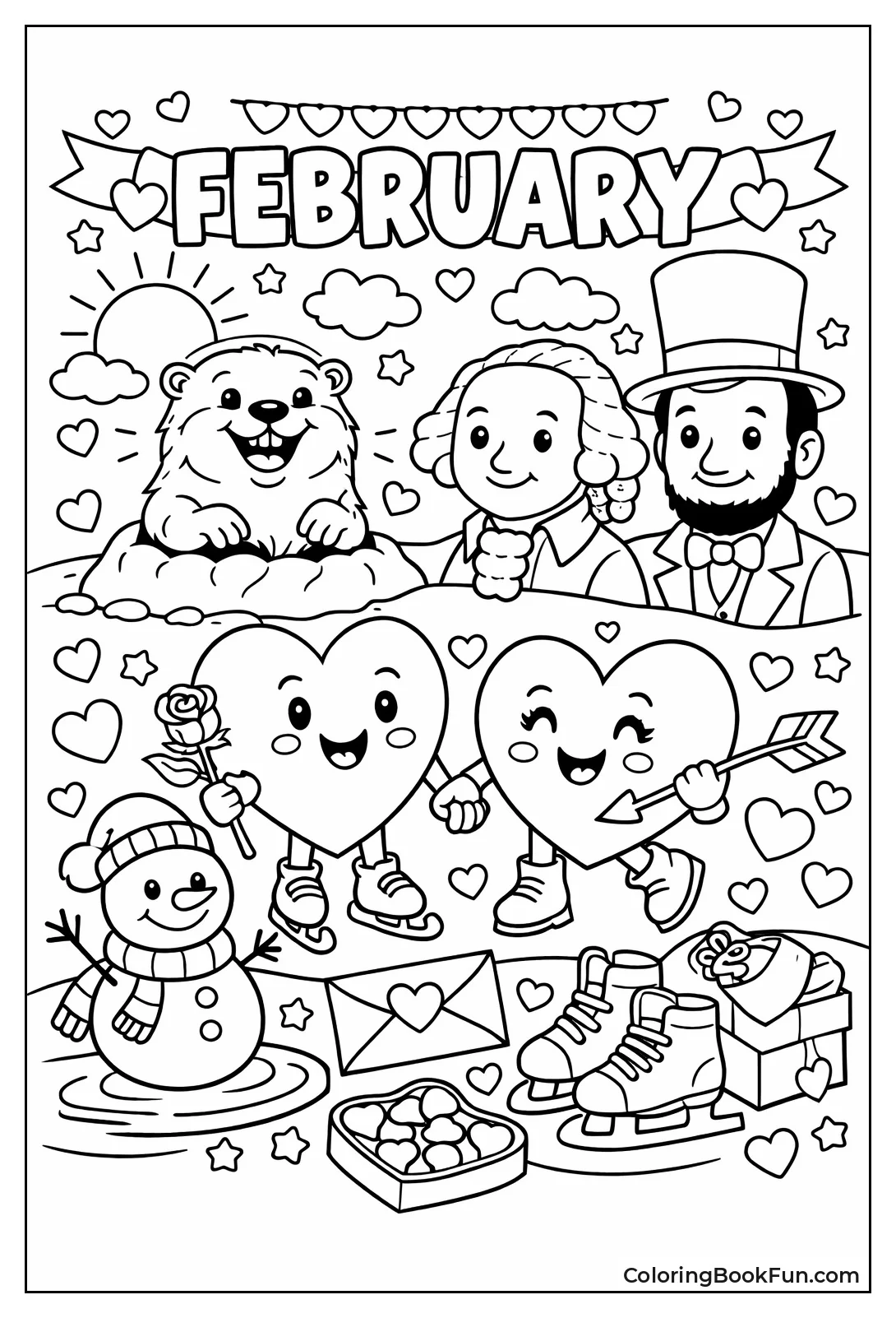 Happy February Motifs