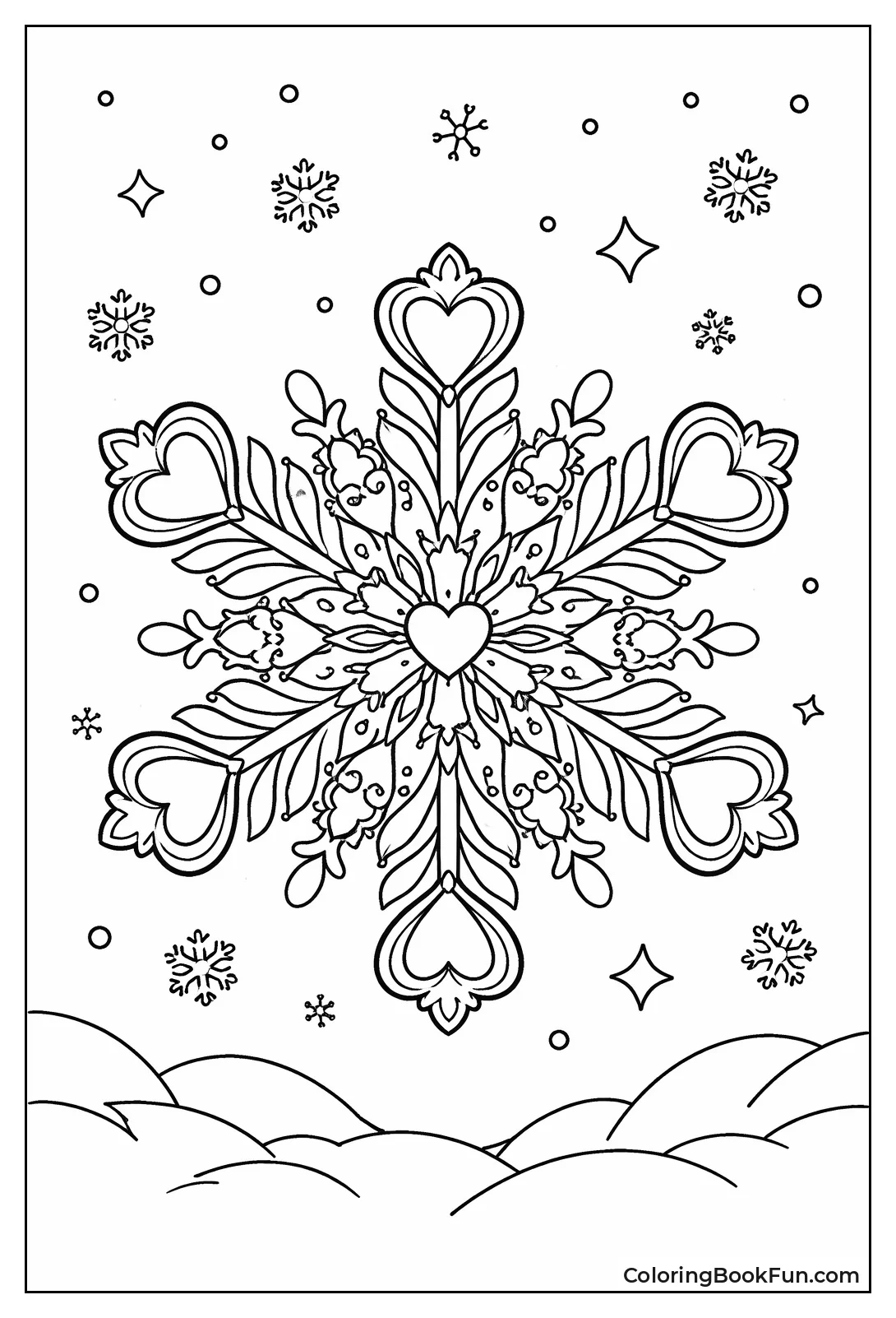 Heart Snowflake
