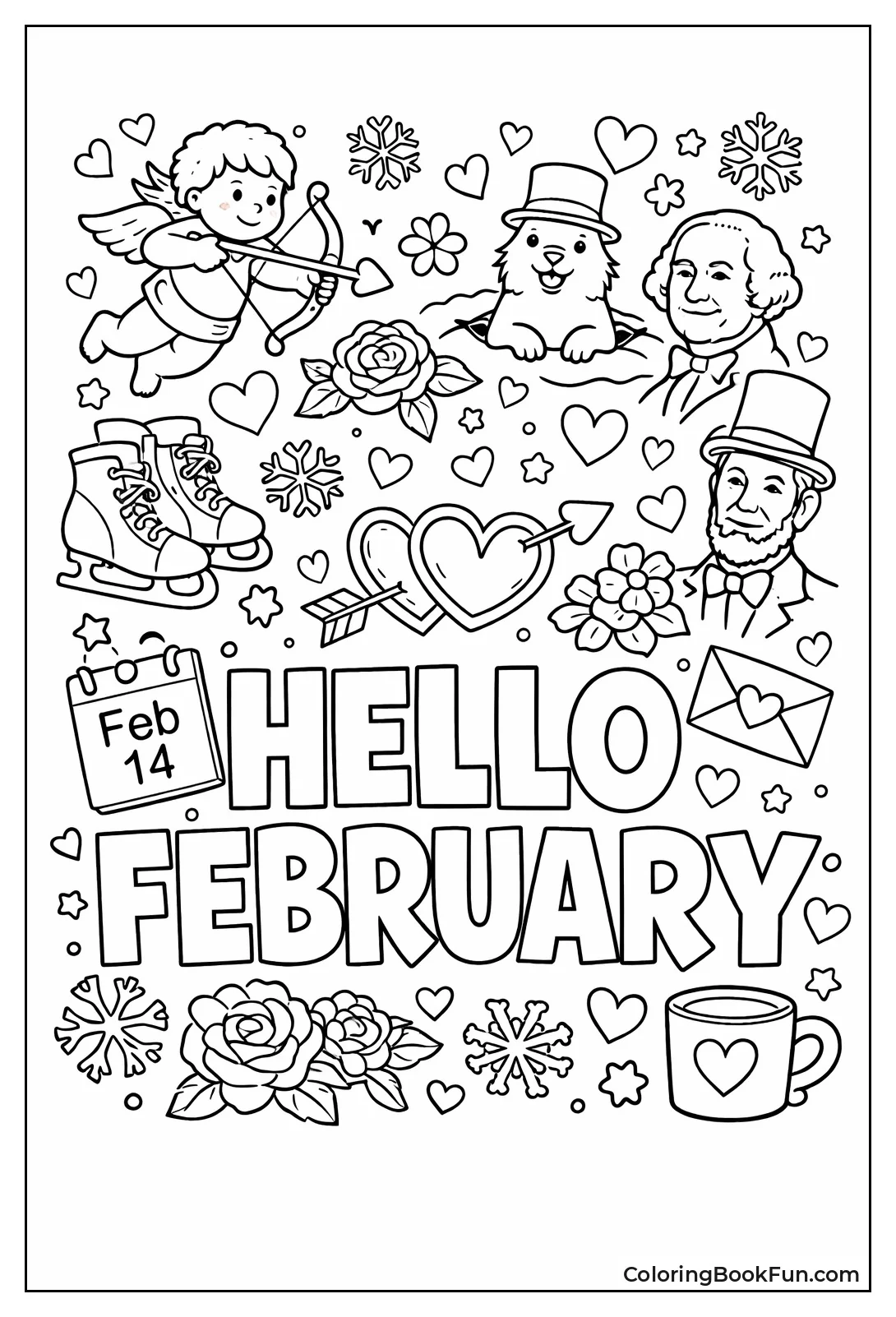 Hello February Greeting