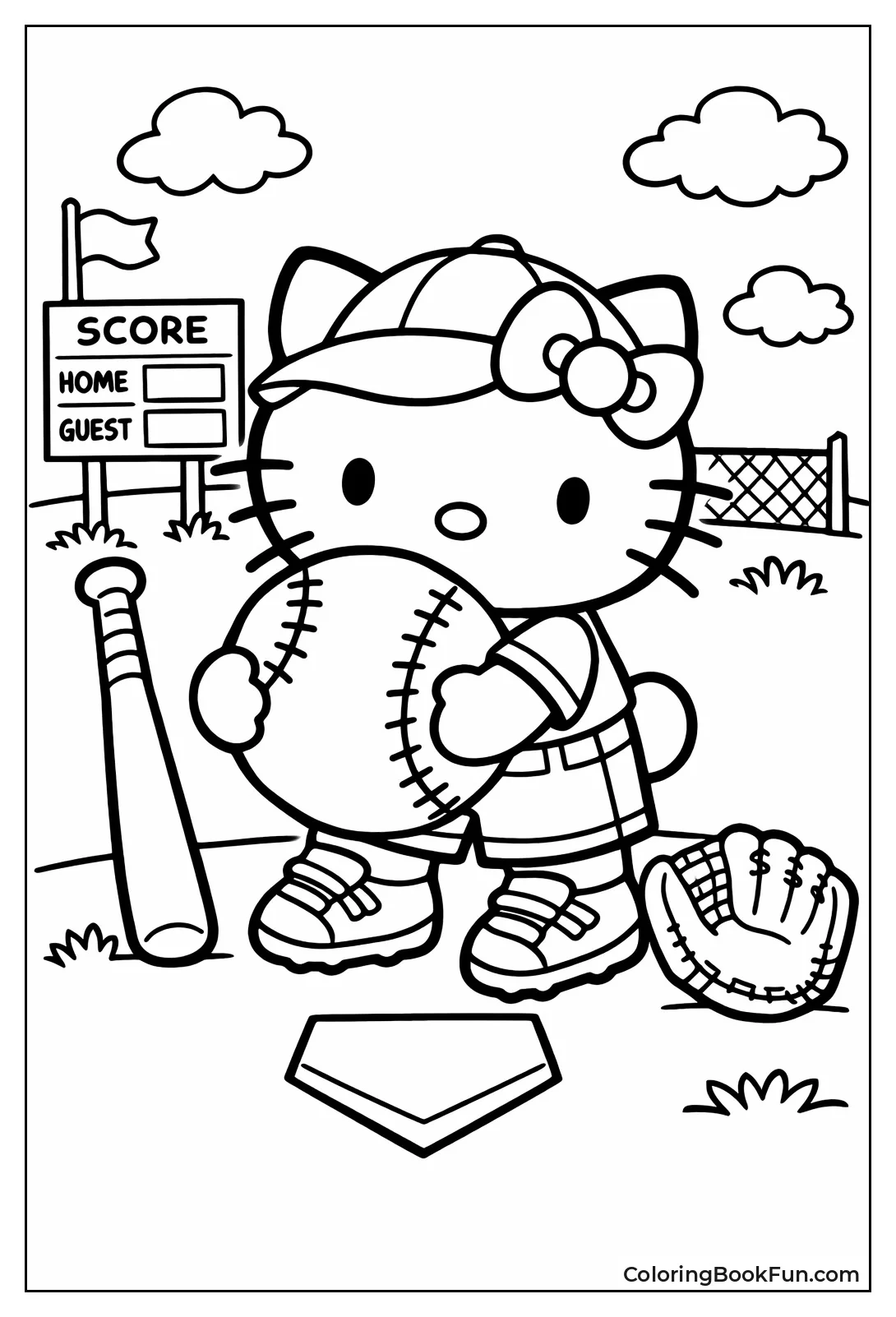 Hello Kitty Softball