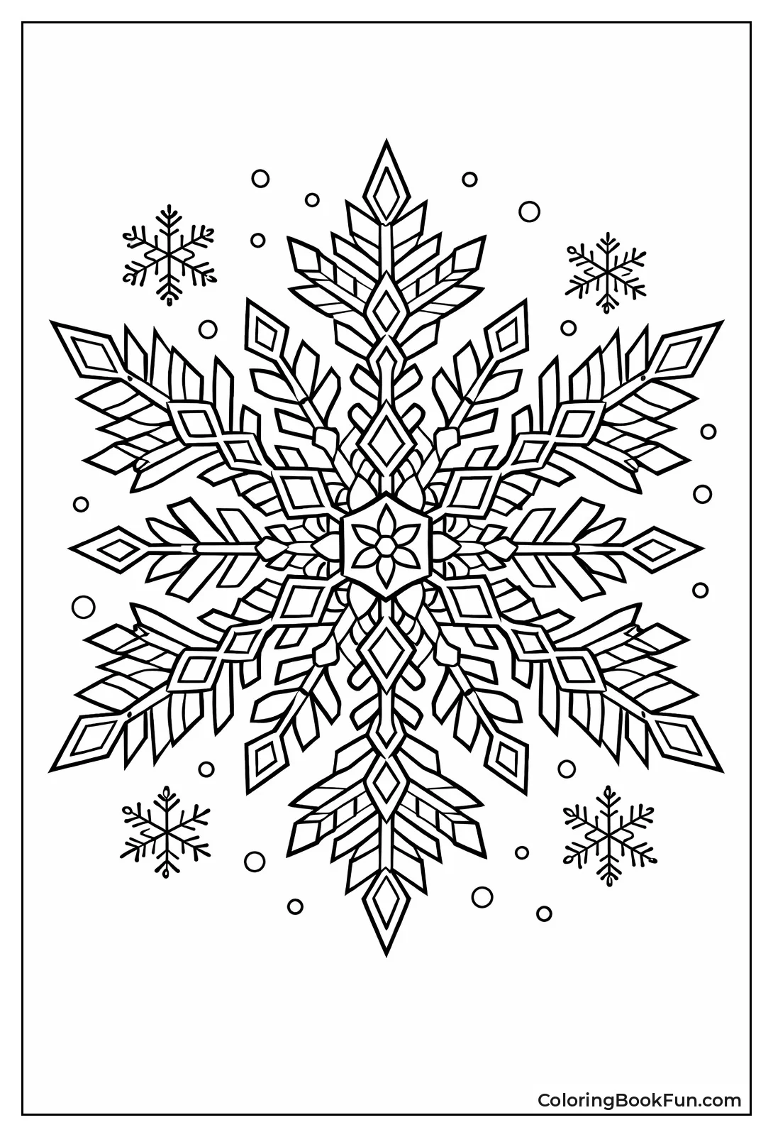 Highly Detailed Snowflake