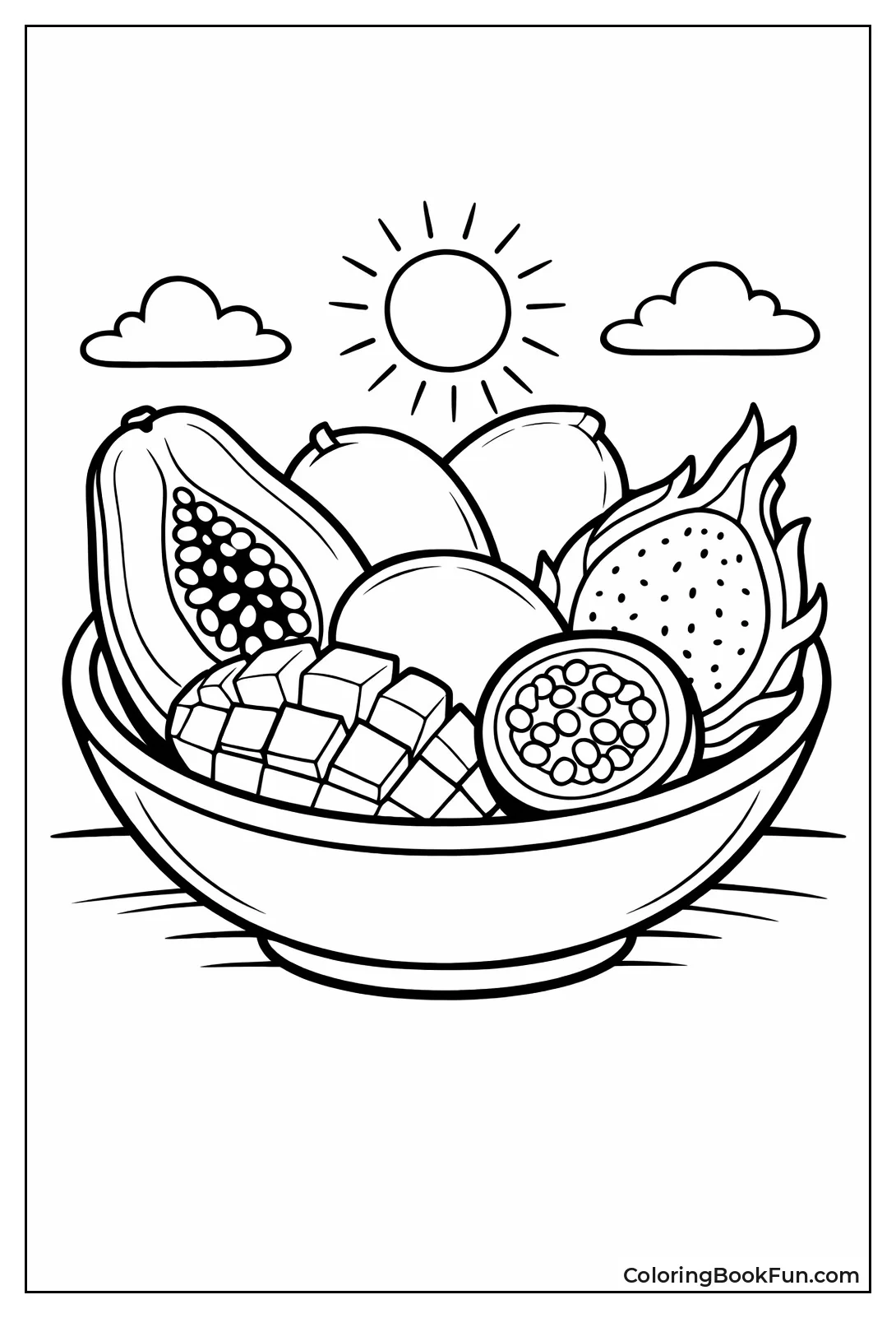 Tropical Fruit Still Life